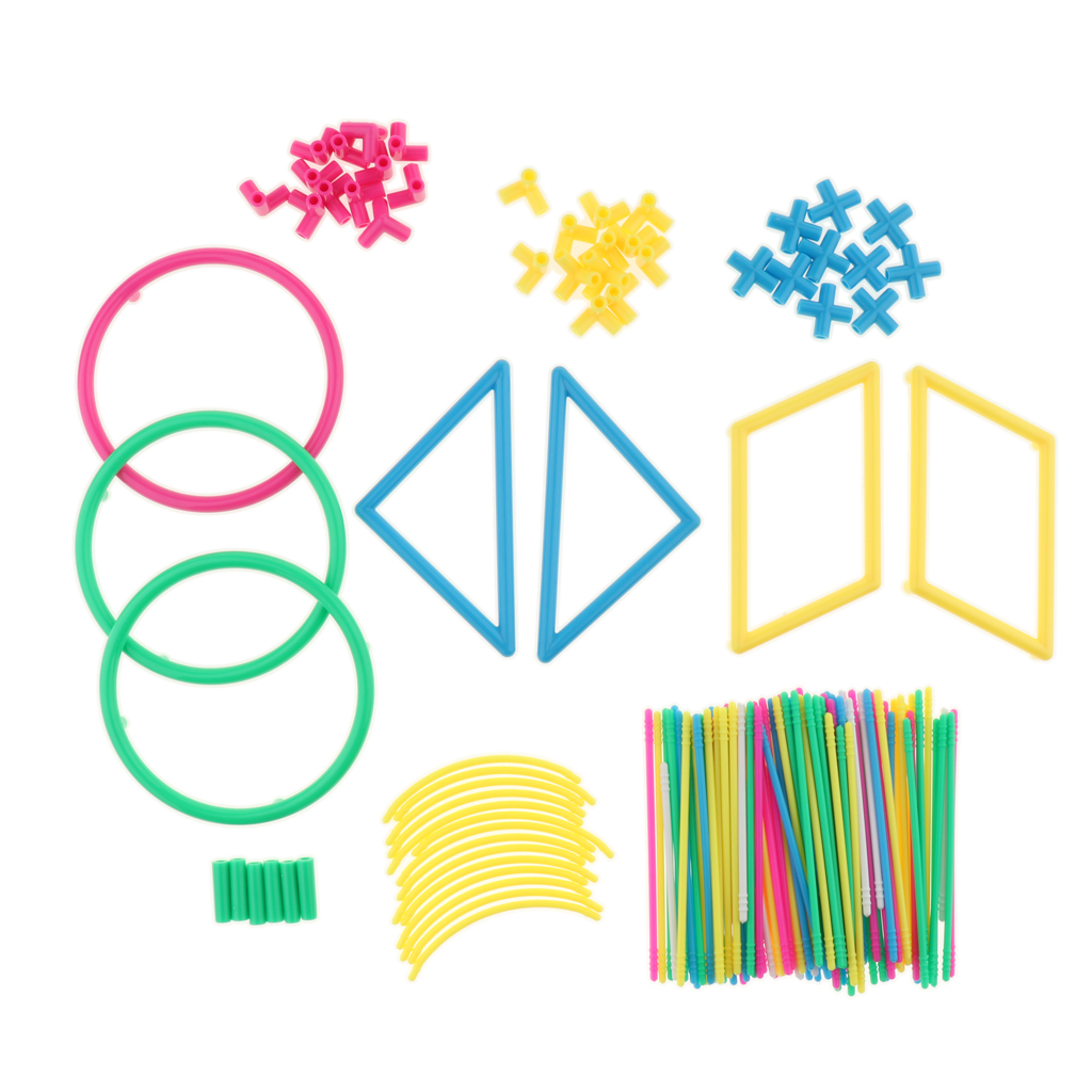 Math Manipulative Set - 学校教材 幾何学的立体 3D形状 数学キューブ 教育玩具 モンテッソーリ教材セット
