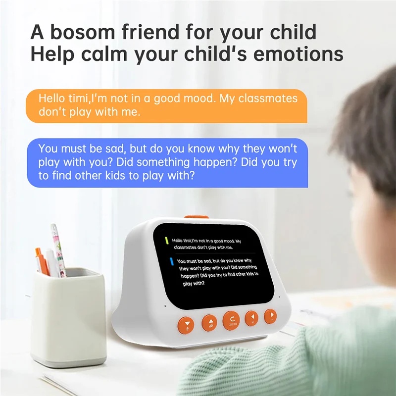 AI搭載のスマート目覚まし時計、音声操作可能な知育ロボット、 - Kids Education Story のレビューと価格