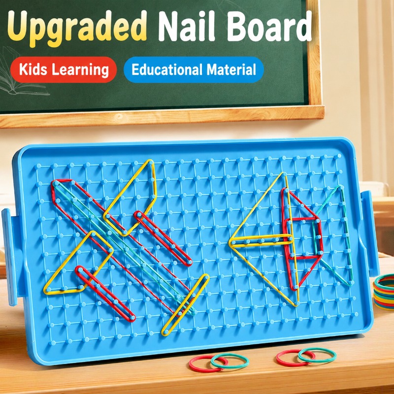 小学校の生徒向けのジオボード数学教材セット。両面に図形が描か - Math Manipulative Set のレビューと価格