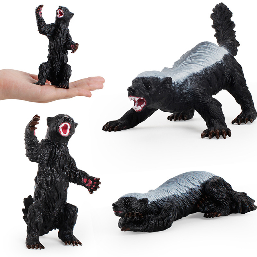 リアルなハニーバジャーのモデルシミュレーション野生動物フィギ - Kids Education Picture のレビューと価格