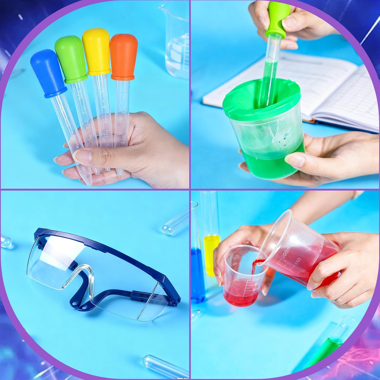 5-41点入り キッズサイエンスキット 実験用試験管 ビーカ - Science Kit Volcano のレビューと価格