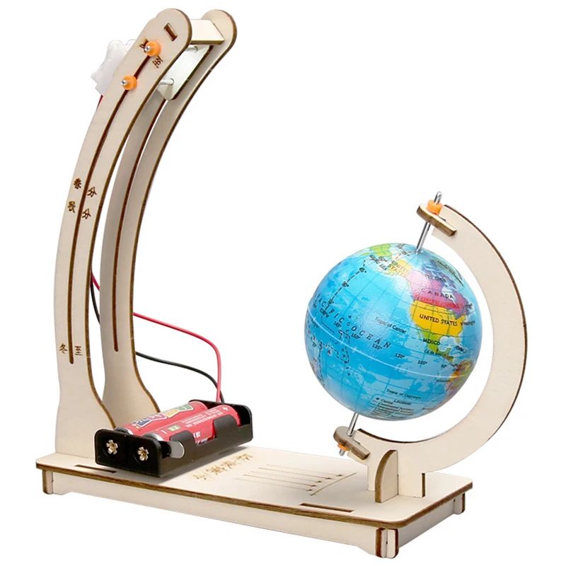 子供向け科学昼夜変化地球儀DIY STEM物理学習キット　面 - Science Kit Volcano のレビューと価格