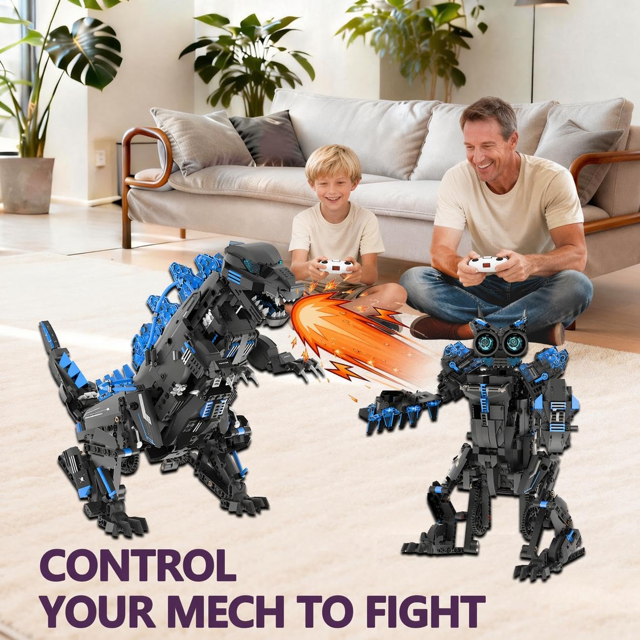 5つの機能が1つになった変形可能なSTEMロボット恐竜組み立 - Coding Robot Toy のレビューと価格