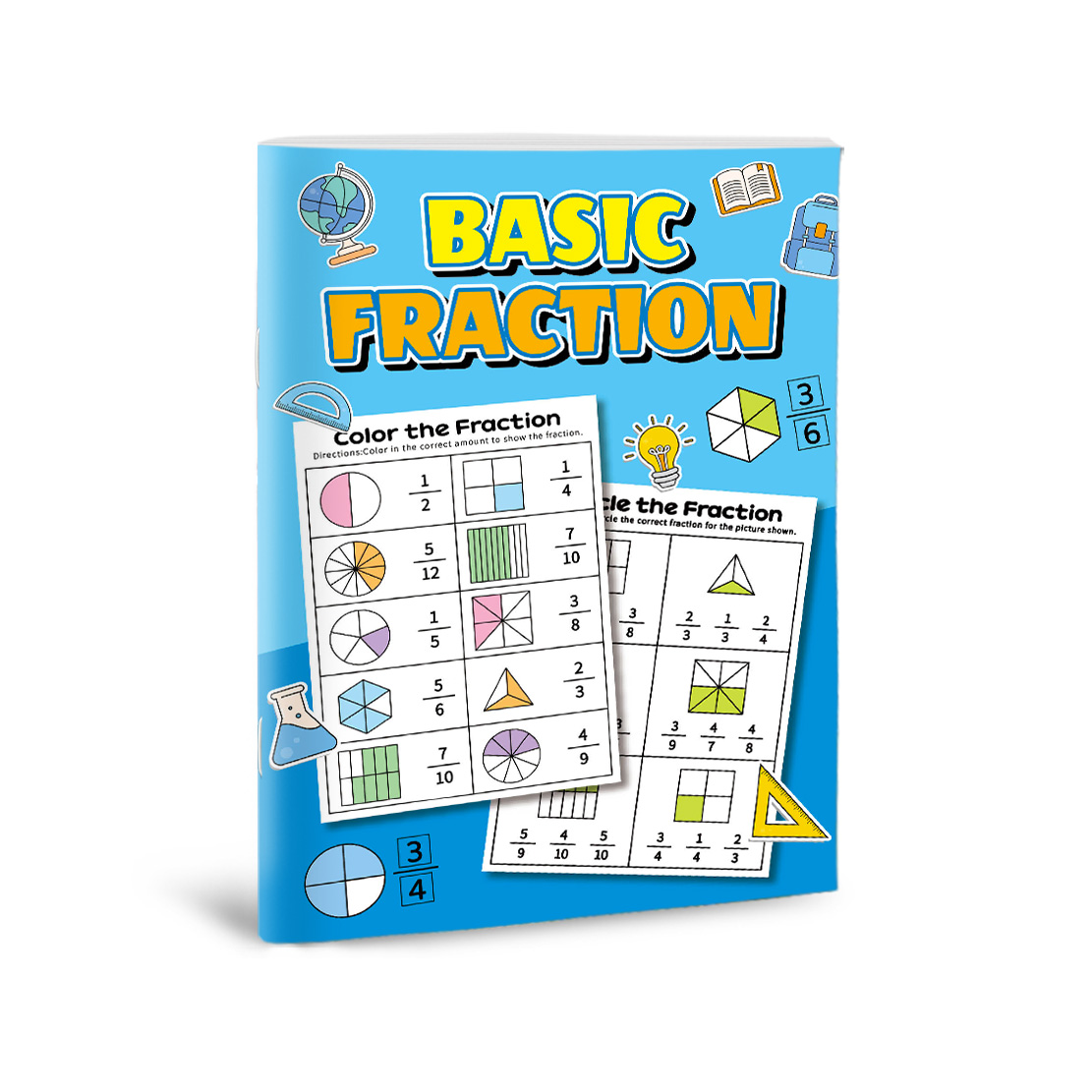 32 ページ/セット 子供向け数学分数ワークブック 基本的な - Math Manipulative Set のレビューと価格