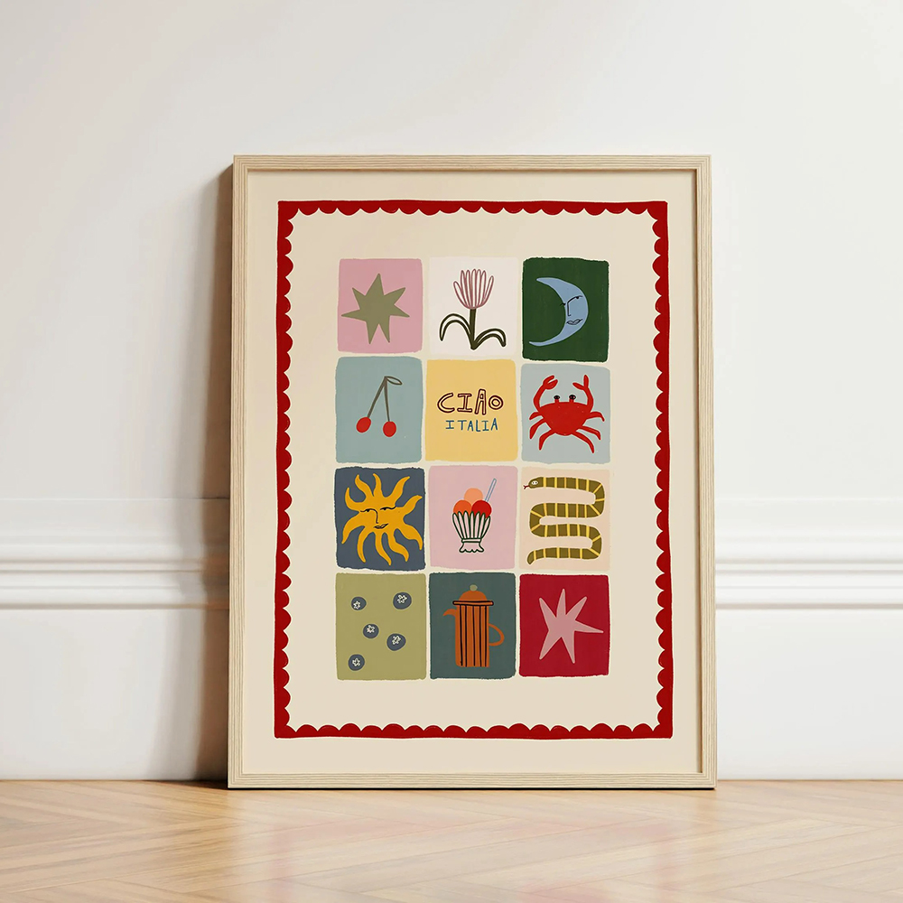 パッチワークプリントキッズウォールアートキッズプレイルームポ - Kids Educational Posters のレビューと価格
