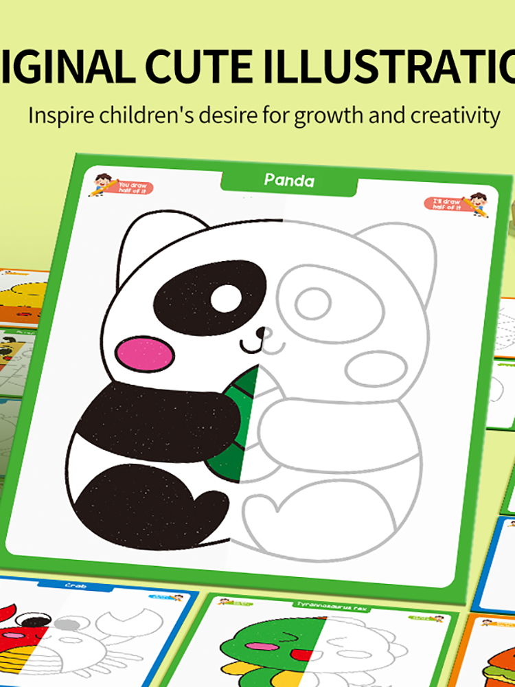 子供向けクリエイティブ塗り絵 - 半塗り絵、動物、海、キャラ - Drawing Projector Kids のレビューと価格