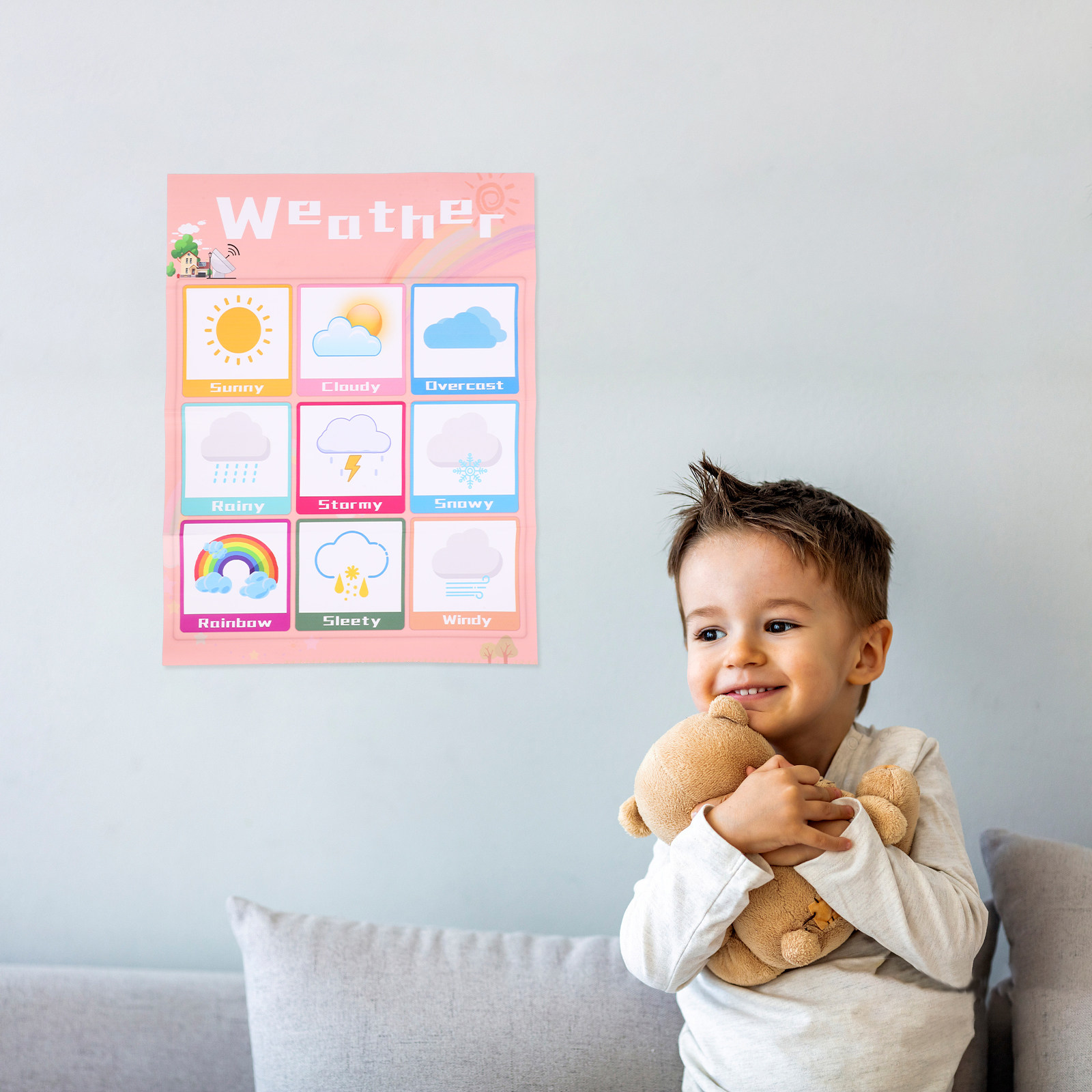 高品質な英語の壁掛け式教育用ポスター1枚。幼児や子供向けの、 - Kids Educational Posters のレビューと価格