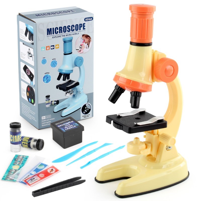 子供用科学顕微鏡 LED高解像度ライト 科学実験教育玩具 子 - Science Kit Volcano のレビューと価格