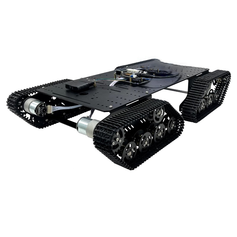 組み立て済みの大型RC戦車。MC6Cハンドルモーター搭載、4 - Coding Robot Toy のレビューと価格