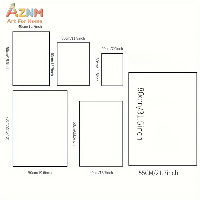AZNM 教育用アルファベット数字フレームレスキャンバスウォ - Kids Educational - Alphabet Numbers & More のレビューと価格