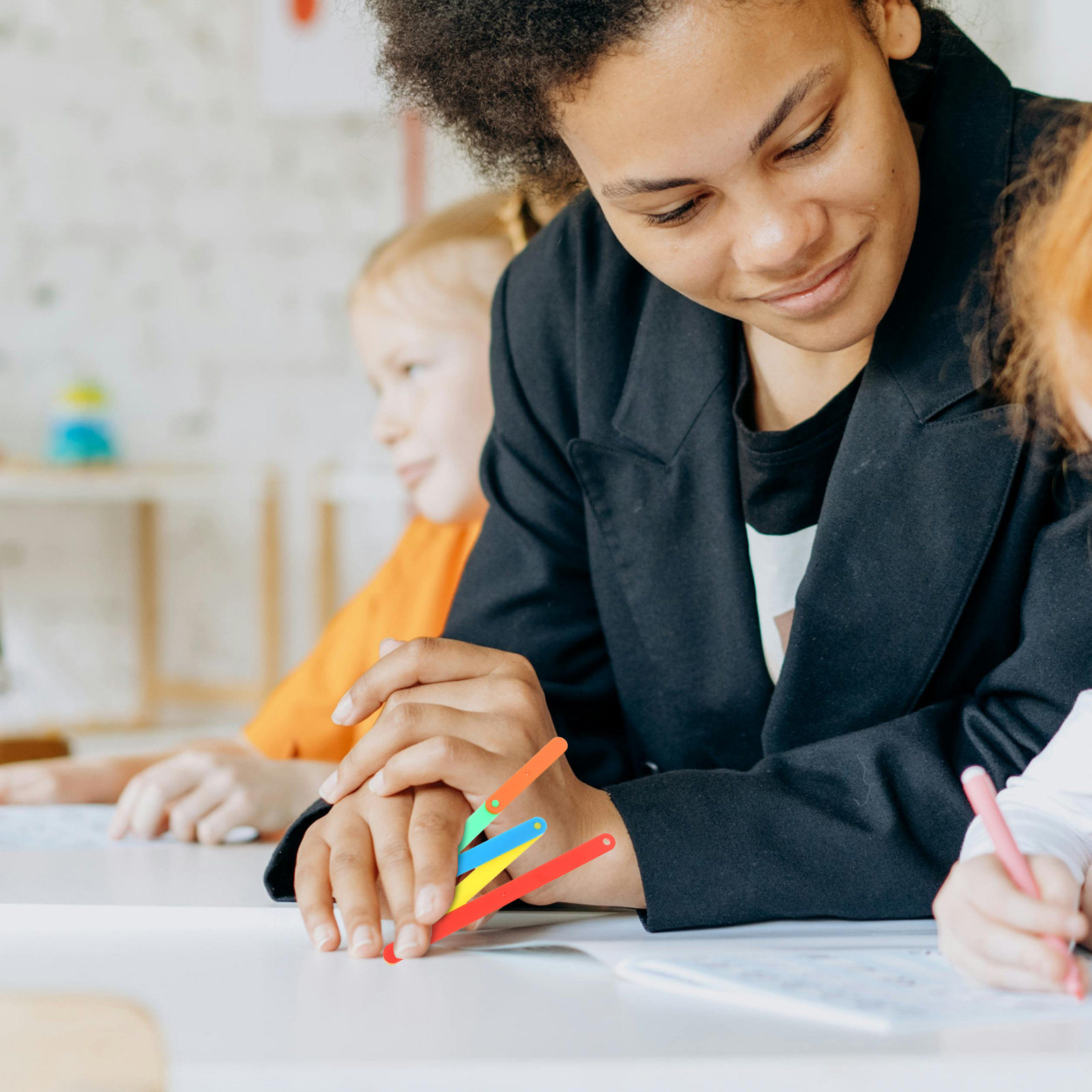 10個入り、角度学習ツールセット。子供向けの教室用教材として - Math Manipulative Set のレビューと価格