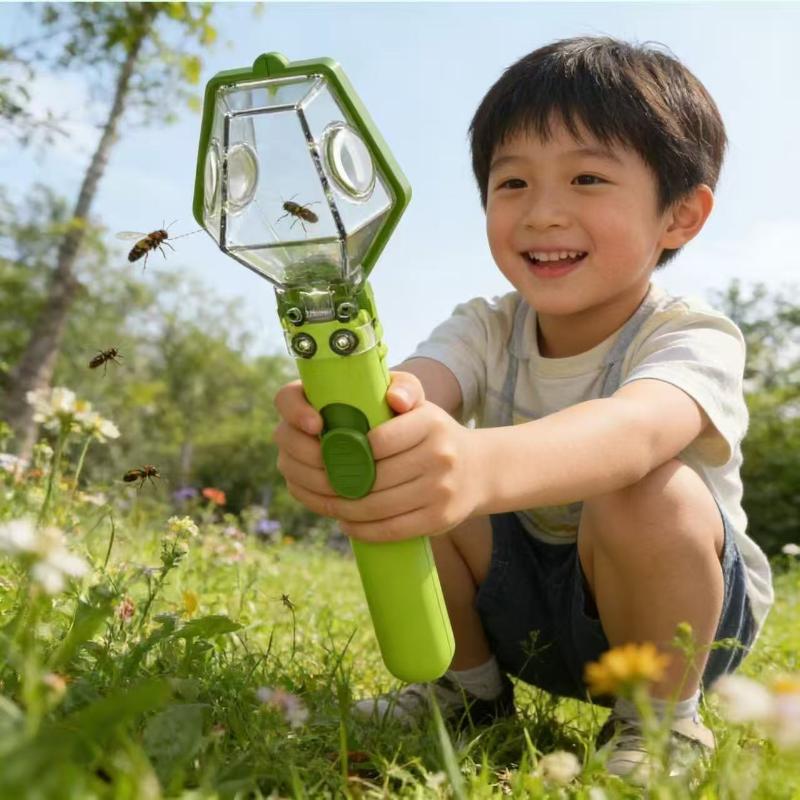 屋外科学教育用虫取り器 昆虫観察器 2倍拡大鏡ボックス 子供 - Science Kit Volcano のレビューと価格