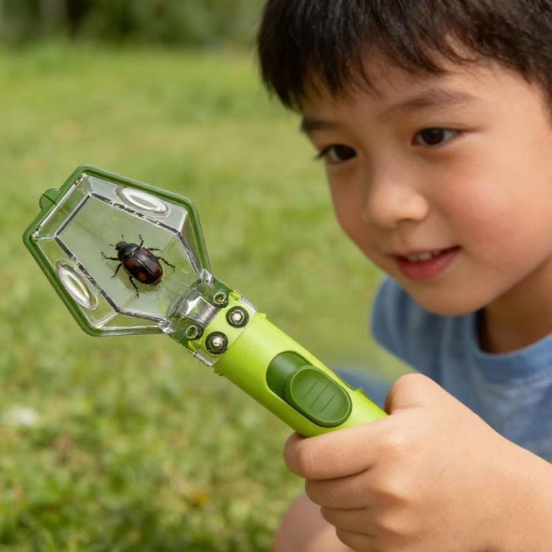 屋外科学教育用虫取り器 昆虫観察器 2倍拡大鏡ボックス 子供 - Science Kit Volcano のレビューと価格