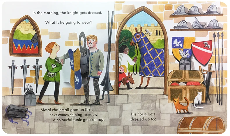 Usborne Peep Inside The Castle - Kids Education Picture のレビューと価格