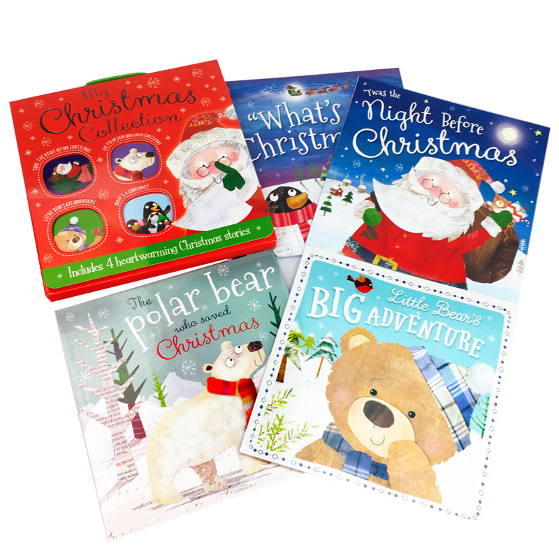 4本私のクリスマス英語の本赤ちゃんの絵の具ストーリーブック認 - Kids Education Story のレビューと価格