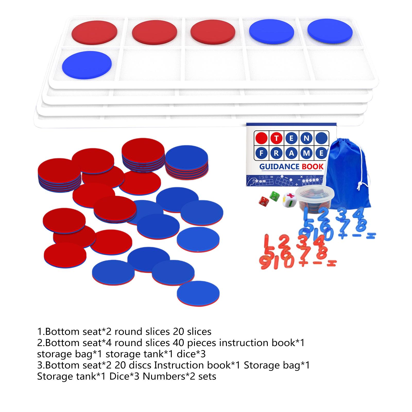 プラスチック製フレーム10個セット 数学ゲームカウンター 教 - Math Manipulative Set のレビューと価格