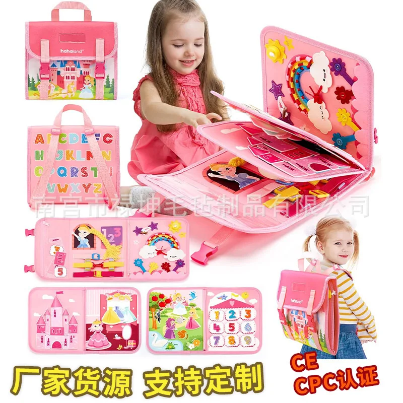 モンテッソーリプリンセス フェルトビジーボード 幼児向け生活 - Kids Education Story のレビューと価格