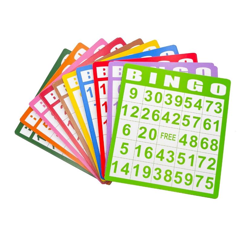 (G)50/100枚入り、同じ数字が繰り返されないビンゴカー - Kids Education Group のレビューと価格