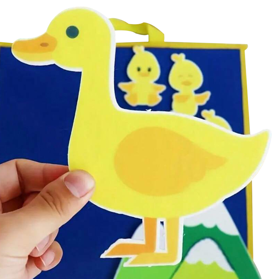 五匹の小さなアヒルのフェルトストーリーセット、ストーリーテリ - Kids Education Story のレビューと価格