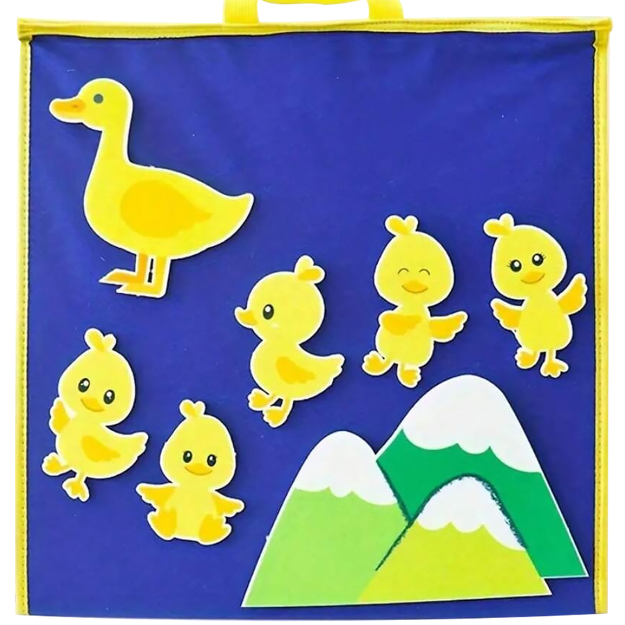 五匹の小さなアヒルのフェルトストーリーセット、ストーリーテリ - Kids Education Story のレビューと価格