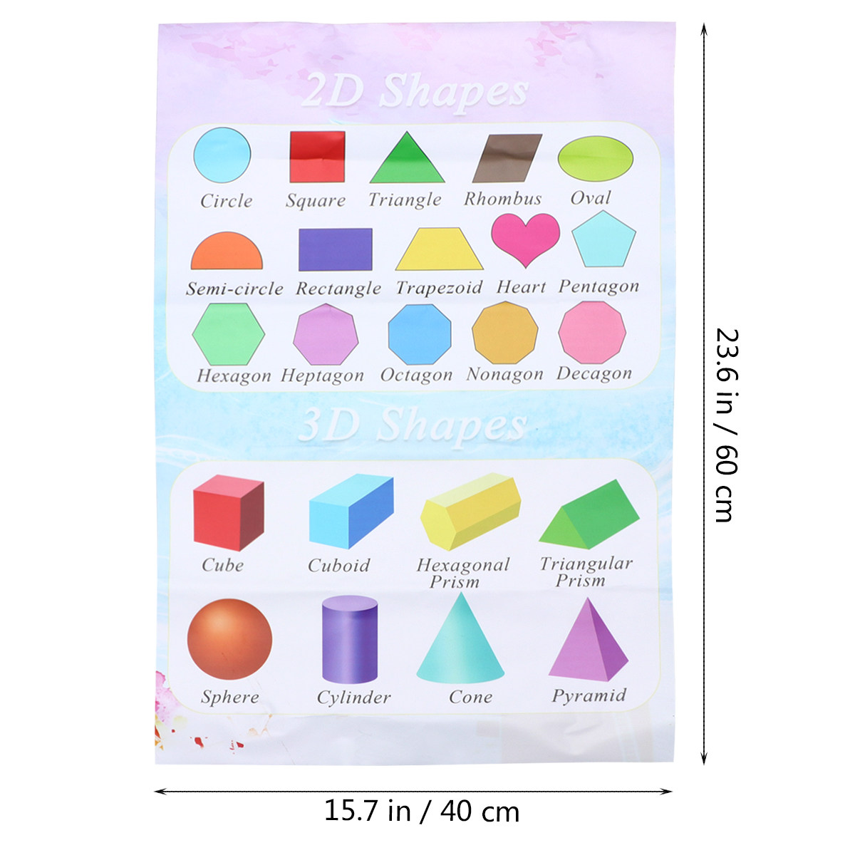 幼児向け早期教育用ウォールポスター、自己粘着式、40x60c - Kids Educational Posters のレビューと価格