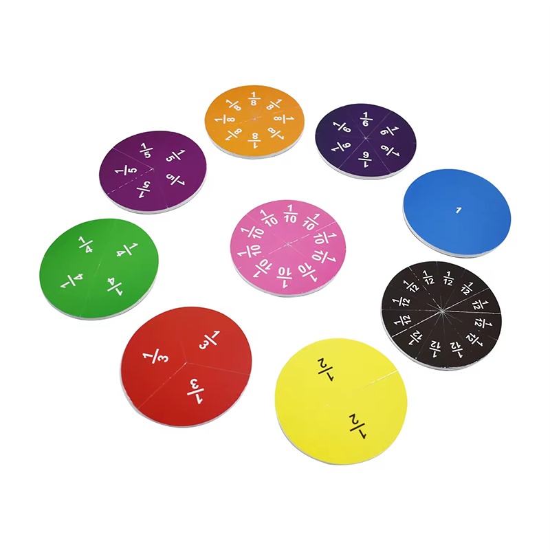 初期数学開発ツール EVA 数学教材 丸型分数セット 学校用 - Math Manipulative Set のレビューと価格