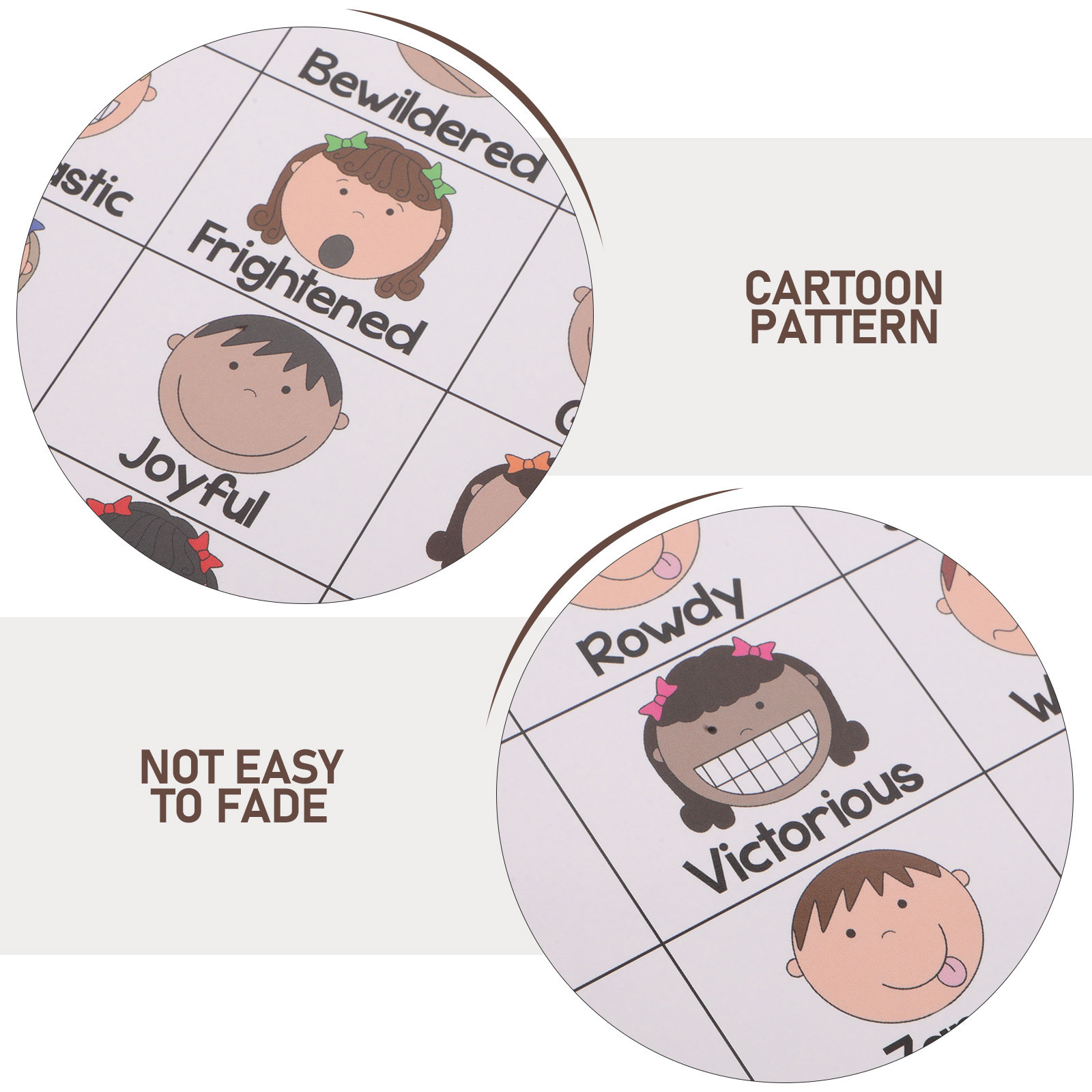 10枚入り A～Zの感情表記チャート、感情学習ポスター、幼児 - Kids Educational Posters のレビューと価格