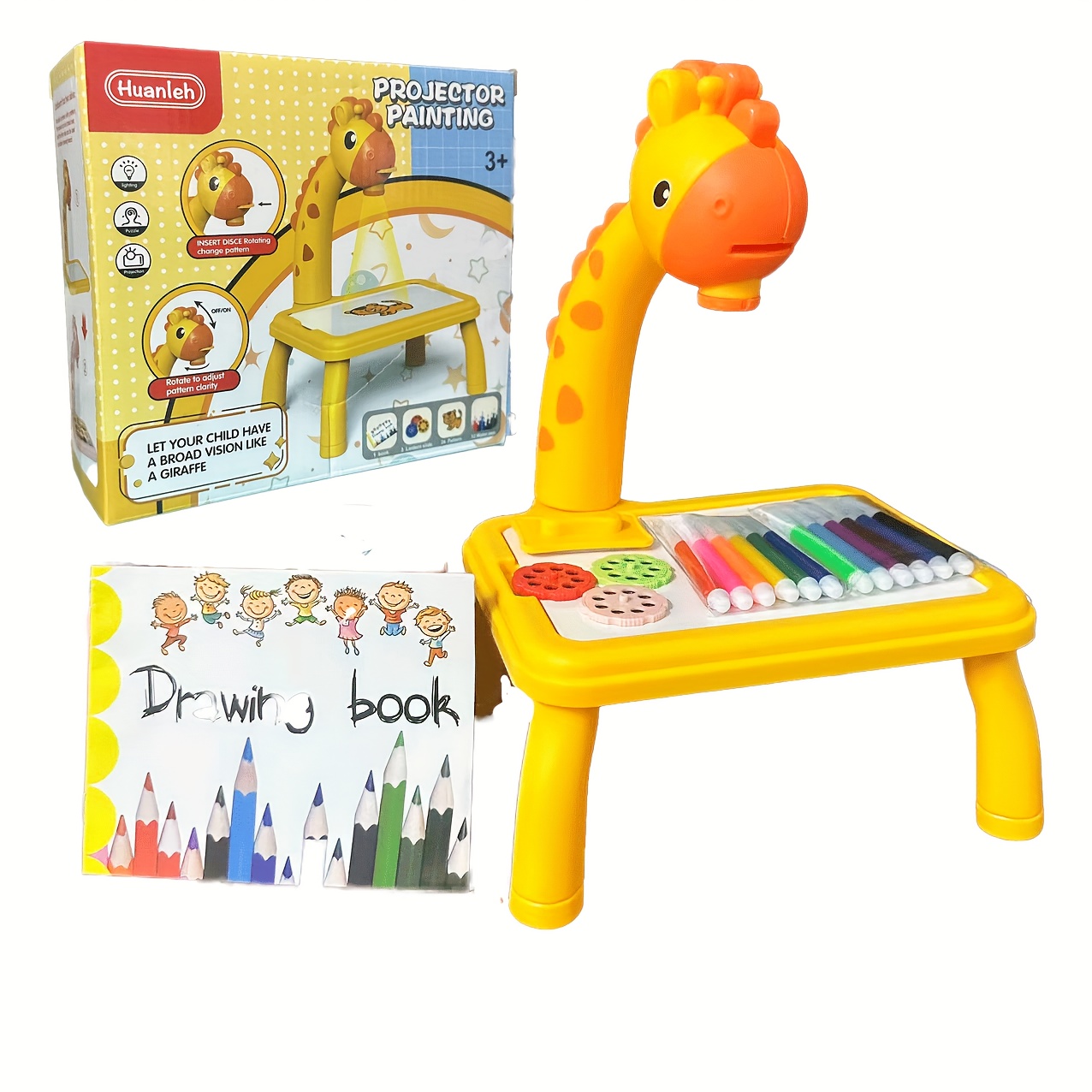 子供用プロジェクター付きお絵かきテーブル、ミニ多機能教育玩具 - Drawing Projector Kids のレビューと価格